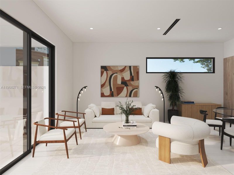 Furnished interior view inside a new home in , Fort Lauderdale (Image 13).