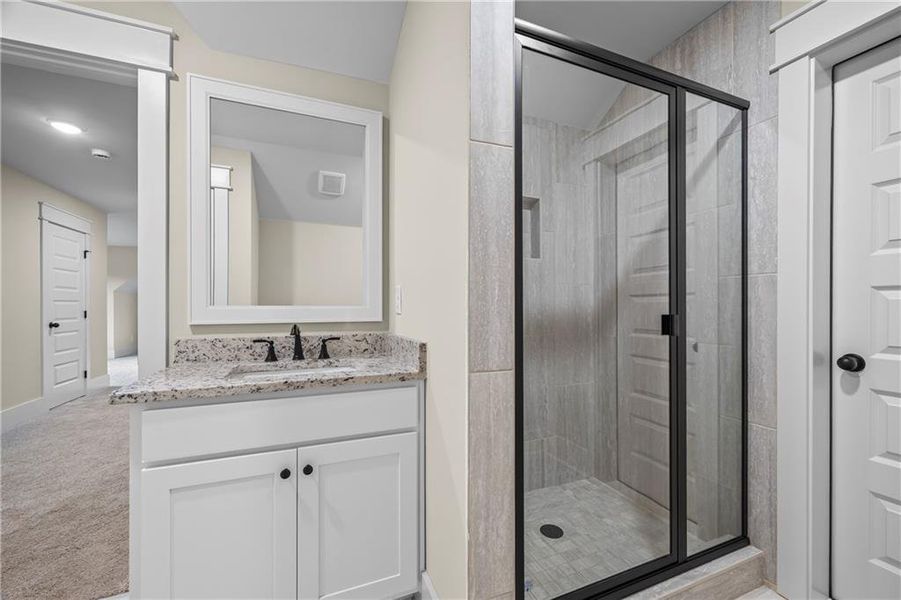 Furnished interior view inside a new home in , Monroe (Image 19).