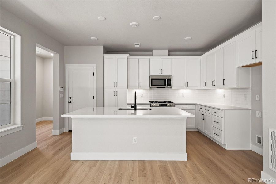 Furnished interior view inside a new home in , Littleton (Image 8).