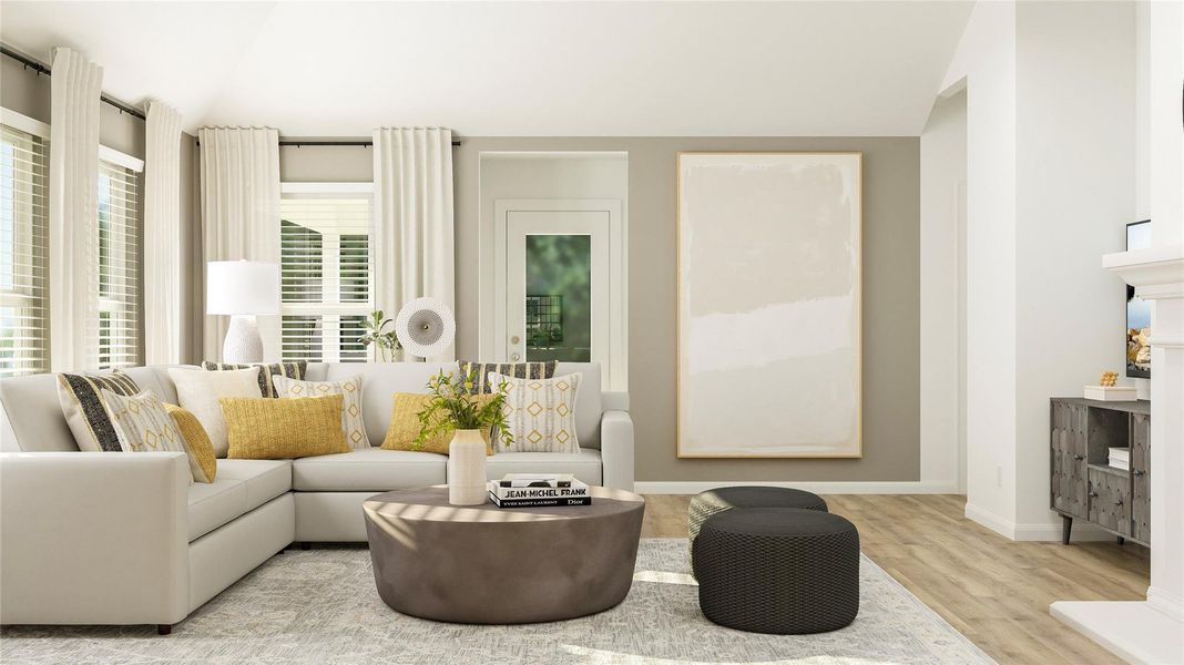 Furnished interior view inside a new home in Lively Ranch: Brookstone Collection, Georgetown (Image 14). Furnished interior view inside a new home in Lively Ranch: Brookstone Collection, Georgetown (Image 14).