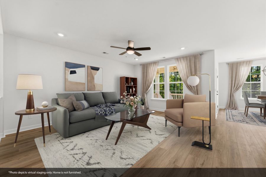Furnished interior view inside a new home in Timberland Grove, Anderson (Image 8).