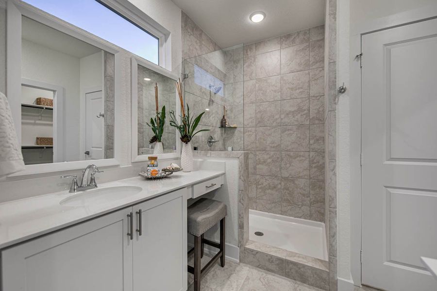 Furnished interior view inside a new home in Centero at Stone Oak, San Antonio (Image 23). Furnished interior view inside a new home in Centero at Stone Oak, San Antonio (Image 23).