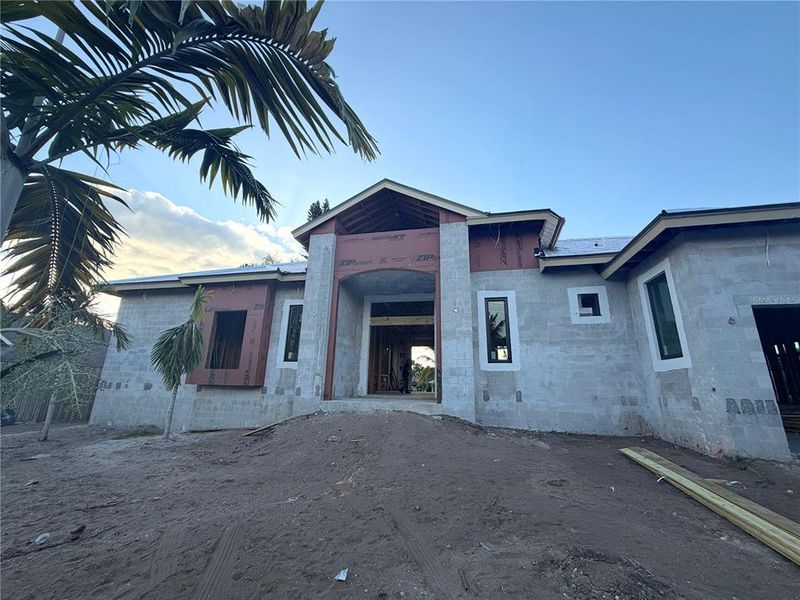 In-progress construction of a new home in , Sarasota, FL (Image 33).