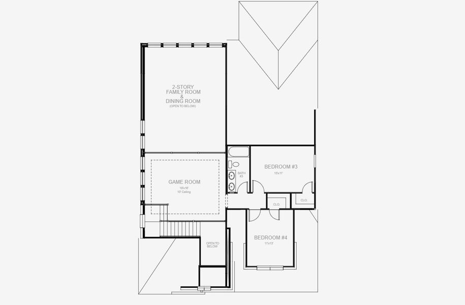 2D floor plan layout for the 2694W by Perry Homes in Juniper Springs 50', Lockhart, TX (Image 5). 2D floor plan layout for the 2694W by Perry Homes in Juniper Springs 50', Lockhart, TX (Image 5).