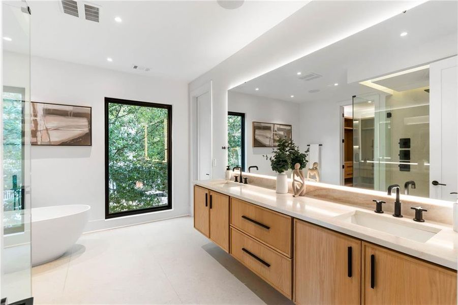 Furnished interior view inside a new home in , Atlanta (Image 35). Furnished interior view inside a new home in , Atlanta (Image 35).