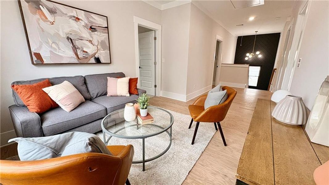 Furnished interior view inside a new home in , Atlanta (Image 20).