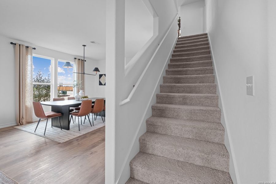Furnished interior view inside a new home in , San Antonio (Image 8).
