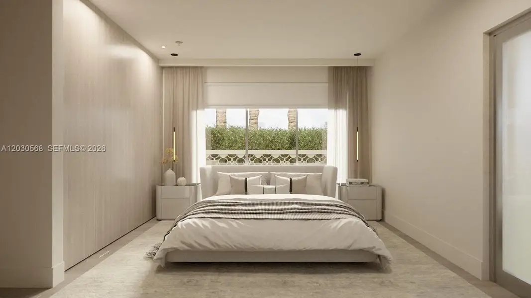 Furnished interior view inside a new home in , Miami Beach (Image 12).