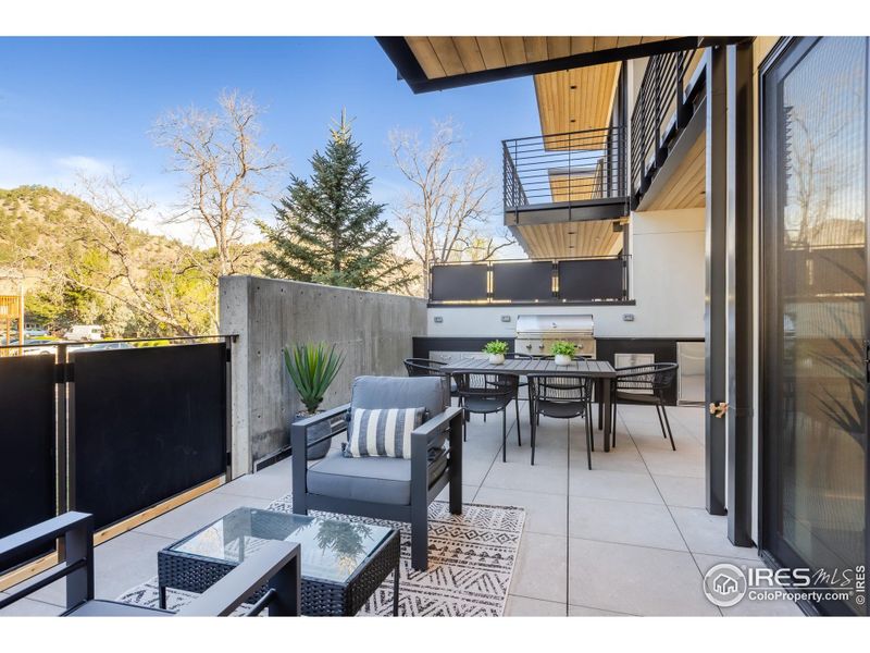Exterior details and patio area of a home in , Boulder (Image 23).