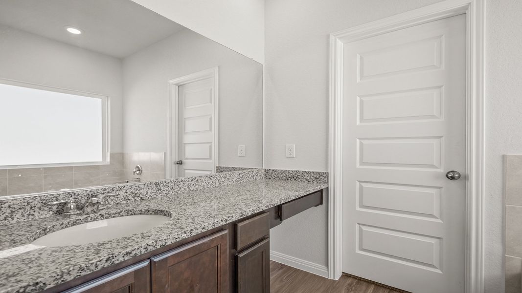 Furnished interior view inside a new home in Hunters Ranch, San Antonio (Image 6).