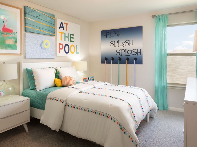 Furnished interior view inside a new home in Remington Ranch, San Antonio (Image 11).