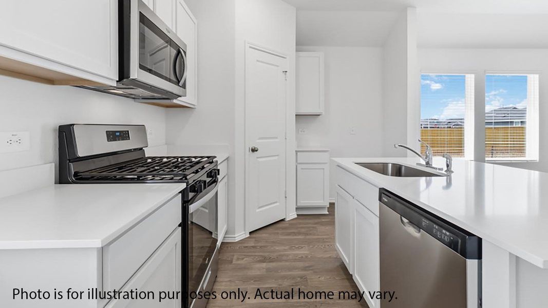 Furnished interior view inside a new home in Marigold, Kyle (Image 8). Furnished interior view inside a new home in Marigold, Kyle (Image 8).