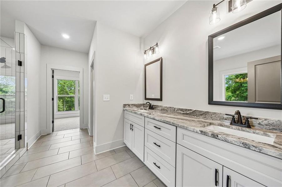 Furnished interior view inside a new home in Steeplechase, Hoschton (Image 7).