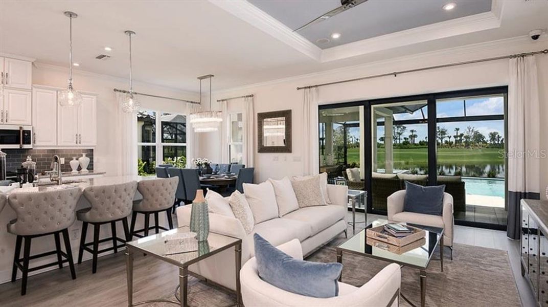 Furnished interior view inside a new home in Esplanade at Azario Lakewood Ranch, Lakewood Ranch (Image 19).