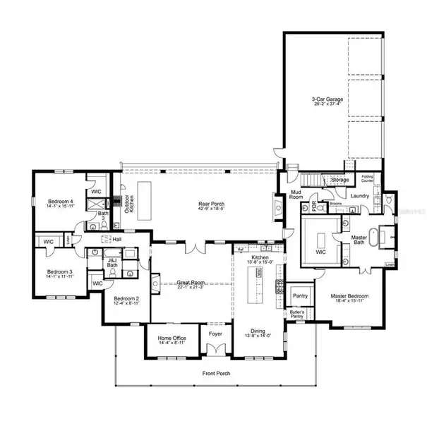 2D floor plan layout of this home in , Umatilla, FL (Image 3). 2D floor plan layout of this home in , Umatilla, FL (Image 3).