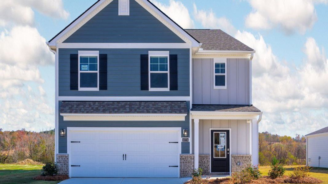 Front exterior of a new home in Prairie Pass, Apison, TN, highlighting curb appeal (Image 2).