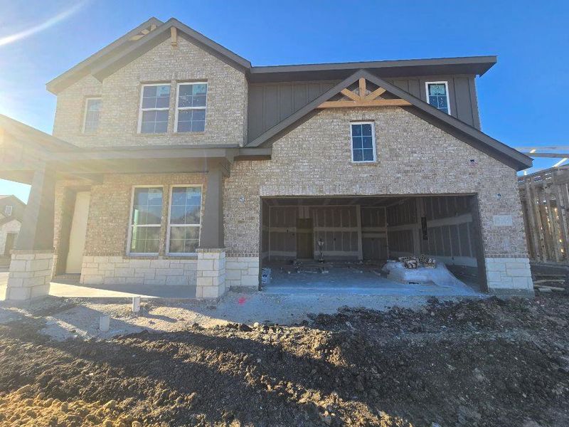 In-progress construction of a new home in Morningstar, Aledo, TX (Image 21).