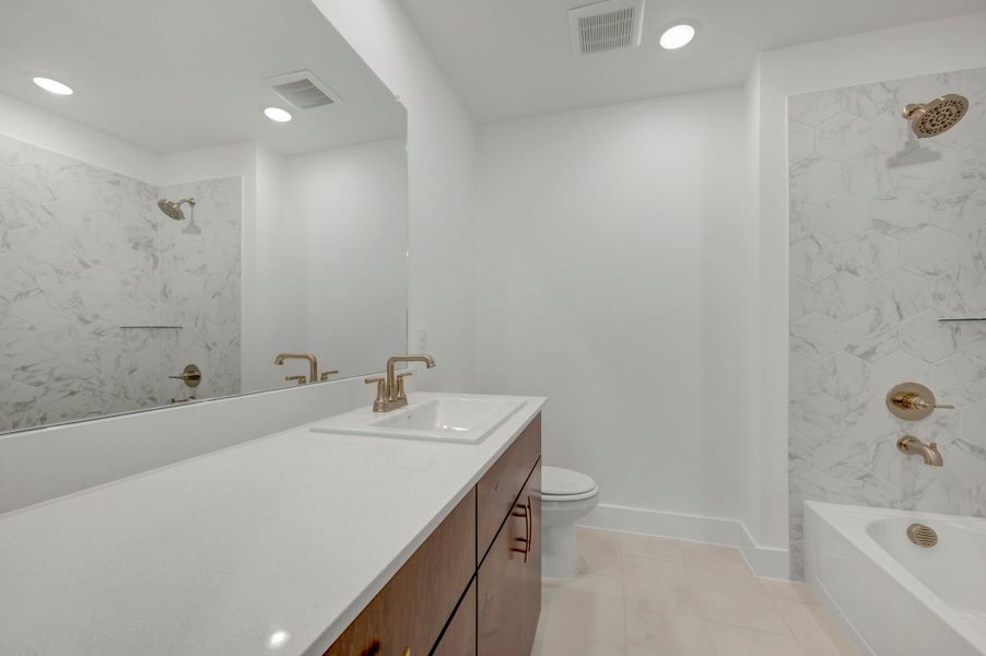 Furnished interior view inside a new home in Painted Tree, McKinney (Image 12).
