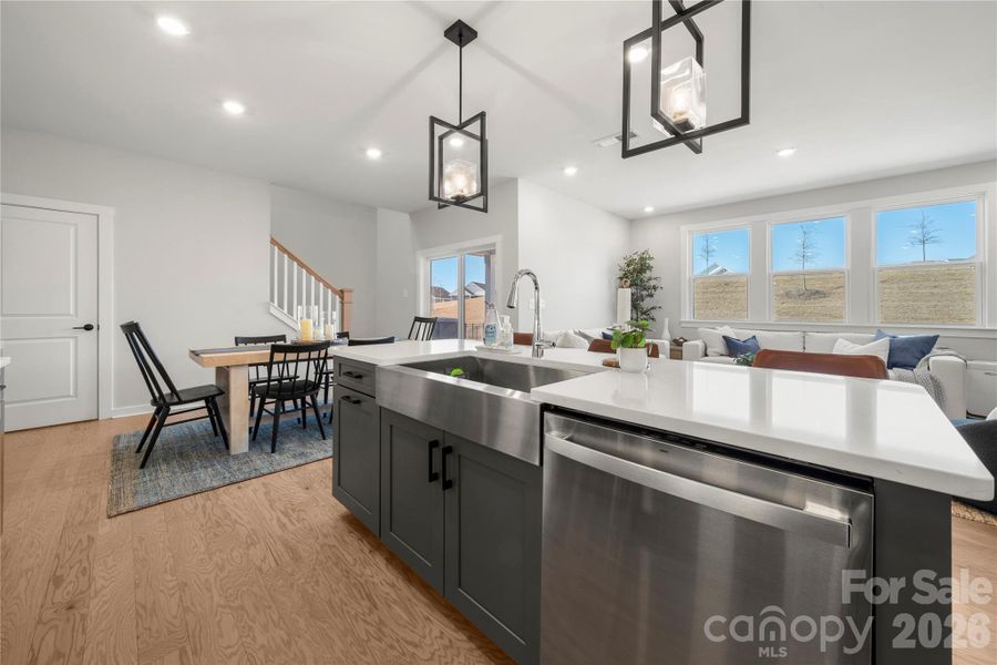 Furnished interior view inside a new home in , Charlotte (Image 7). Furnished interior view inside a new home in , Charlotte (Image 7).