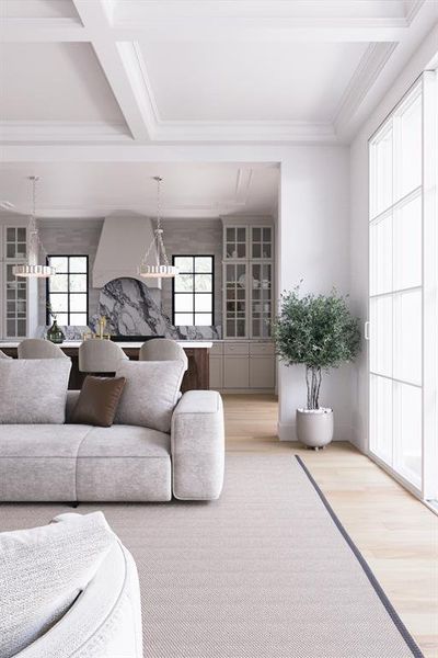 Furnished interior view inside a new home in , Dallas (Image 12).