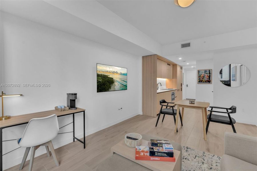 Furnished interior view inside a new home in , Miami (Image 18).