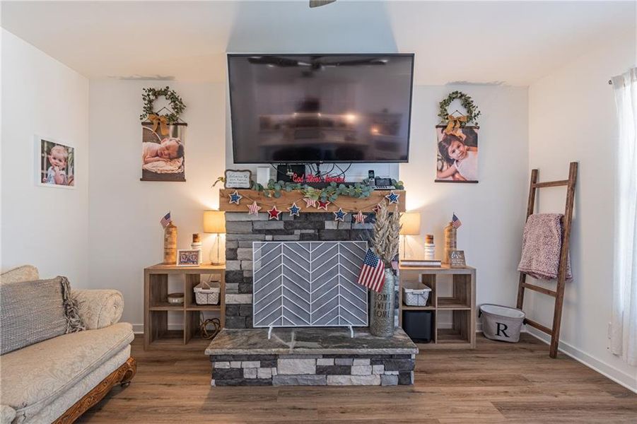 Furnished interior view inside a new home in River Station, Monroe (Image 19).