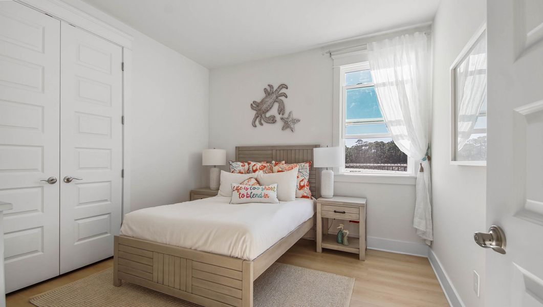 Furnished interior view inside a new home in Parkside, Santa Rosa Beach (Image 22). Furnished interior view inside a new home in Parkside, Santa Rosa Beach (Image 22).