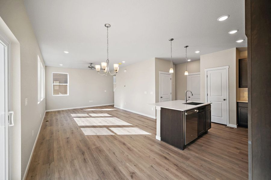 Spacious, unfurnished interior of a new home in Ridge at Lorson Ranch, Colorado Springs (Image 26).