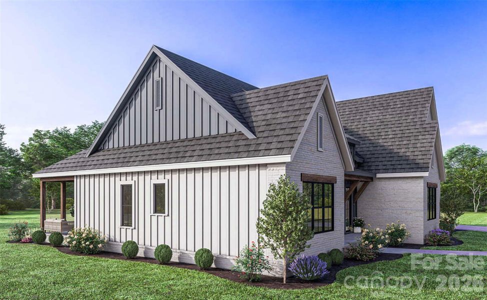 Front exterior of a new home in , Morganton, NC, highlighting curb appeal (Image 10).