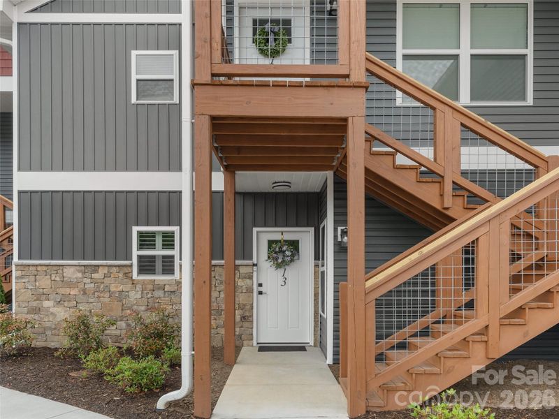 Exterior details and patio area of a home in , Brevard (Image 22).
