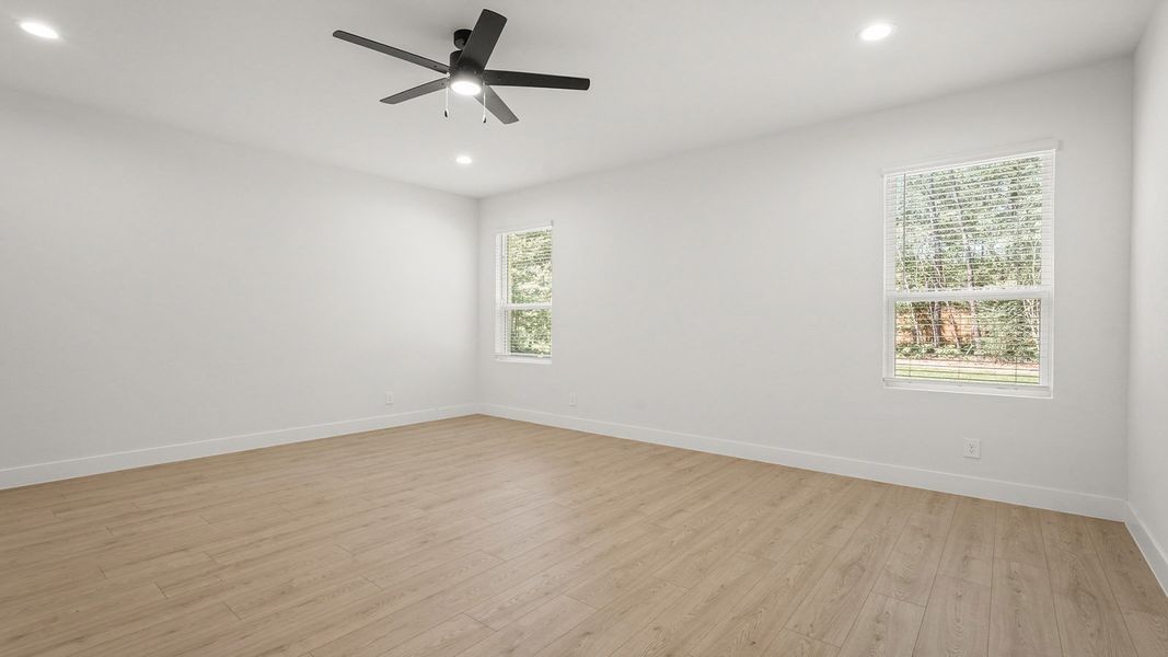 Representative unfurnished interior of a home built from the Portifino by D.R. Horton in Butlers Bend Estates, Pinehurst (Image 65). Representative unfurnished interior of a home built from the Portifino by D.R. Horton in Butlers Bend Estates, Pinehurst (Image 65).