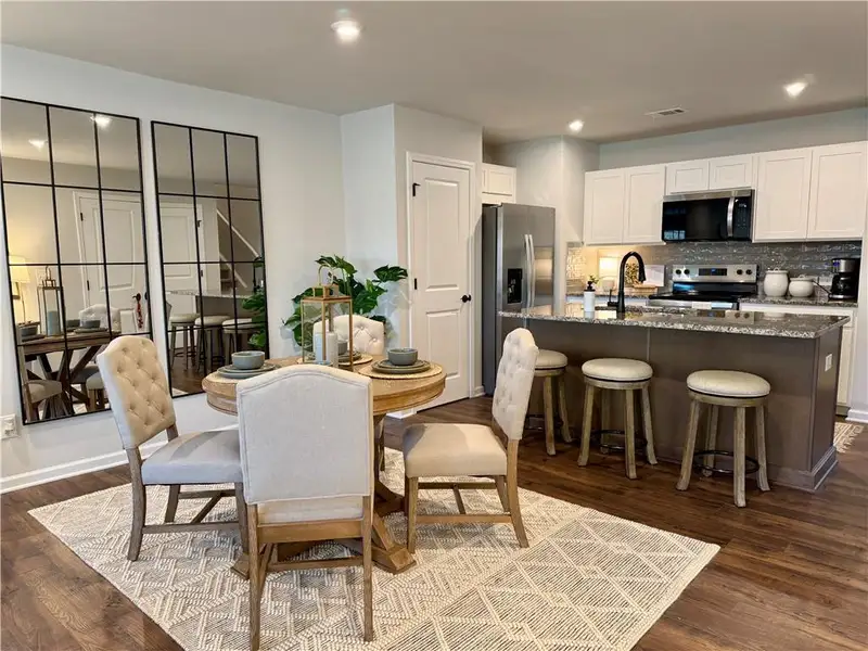 Furnished interior view inside a new home in Silver Leaf, Dawsonville (Image 3).