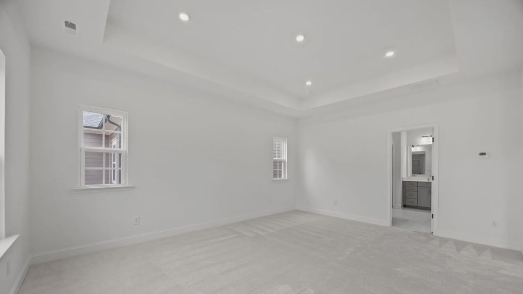 The Brentwood Plan by DRB Homes in River District, Charlotte NC.- Primary Bedroom The Brentwood Plan by DRB Homes in River District, Charlotte NC.- Primary Bedroom