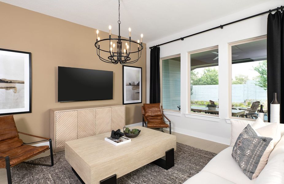 Representative furnished interior of a home built from the Emery by Tri Pointe Homes in Painted Tree, McKinney (Image 9).