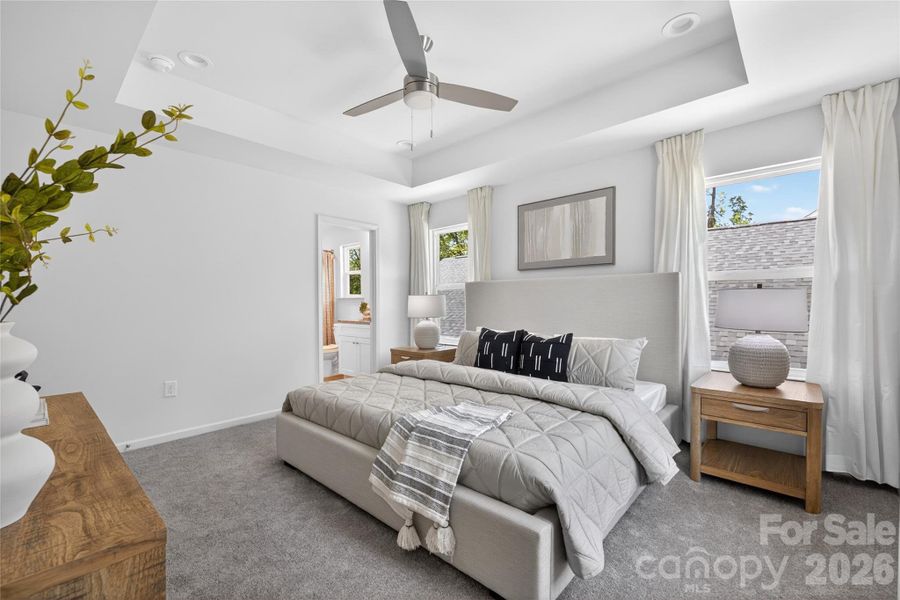 Furnished interior view inside a new home in , Charlotte (Image 8).