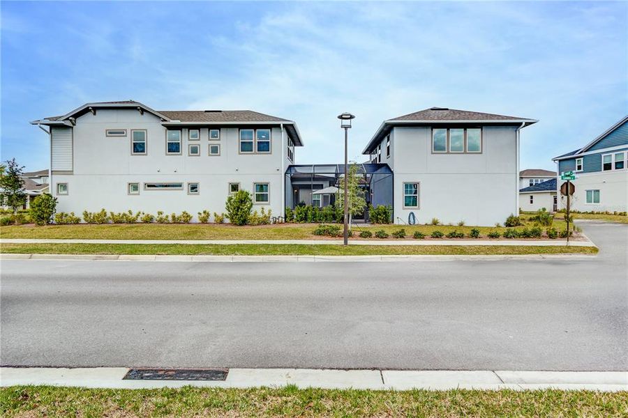 side elevation main home left