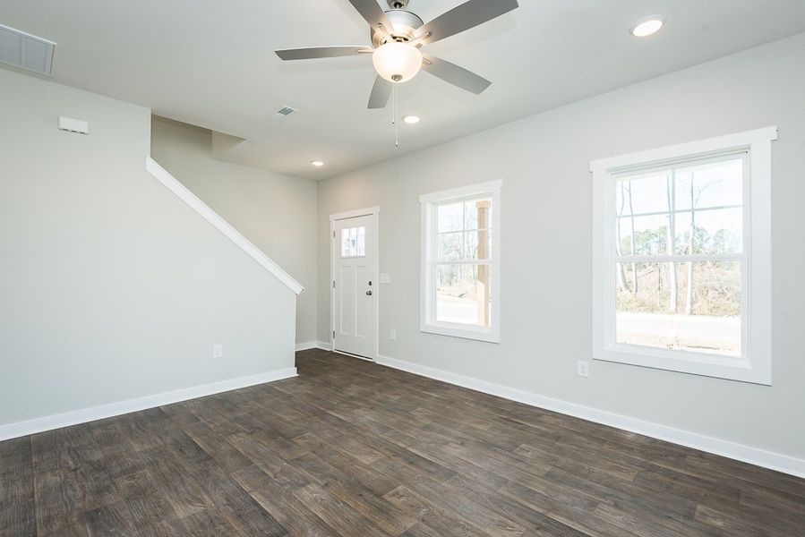 Representative unfurnished interior of a home built from the Monroe by Foundation Home Builders LLC in Ambergate II, Rocky Mount (Image 19).