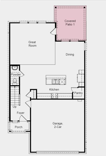 Structural options added include; Covered patio, front gutters, pre-plumb for future water softener, and metal railing on staircase.