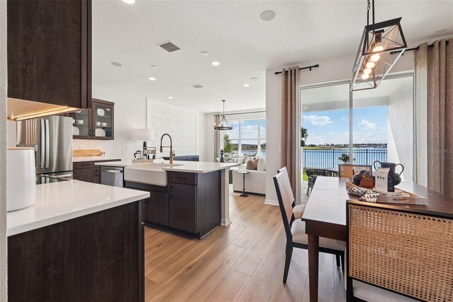 Furnished interior view inside a new home in Isla Mirada, San Antonio (Image 11).
