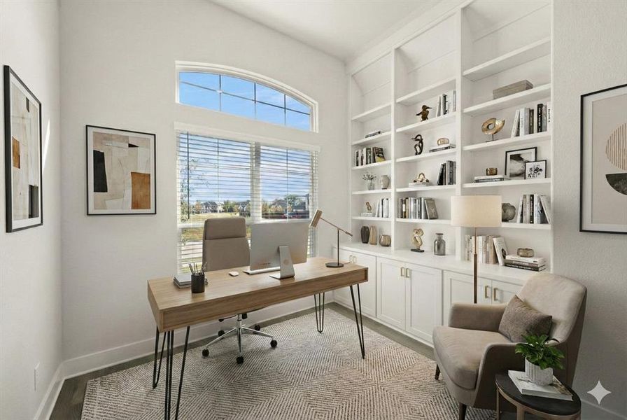 Furnished interior view inside a new home in Hayes Crossing - Phase 2, Midlothian (Image 7). Furnished interior view inside a new home in Hayes Crossing - Phase 2, Midlothian (Image 7).