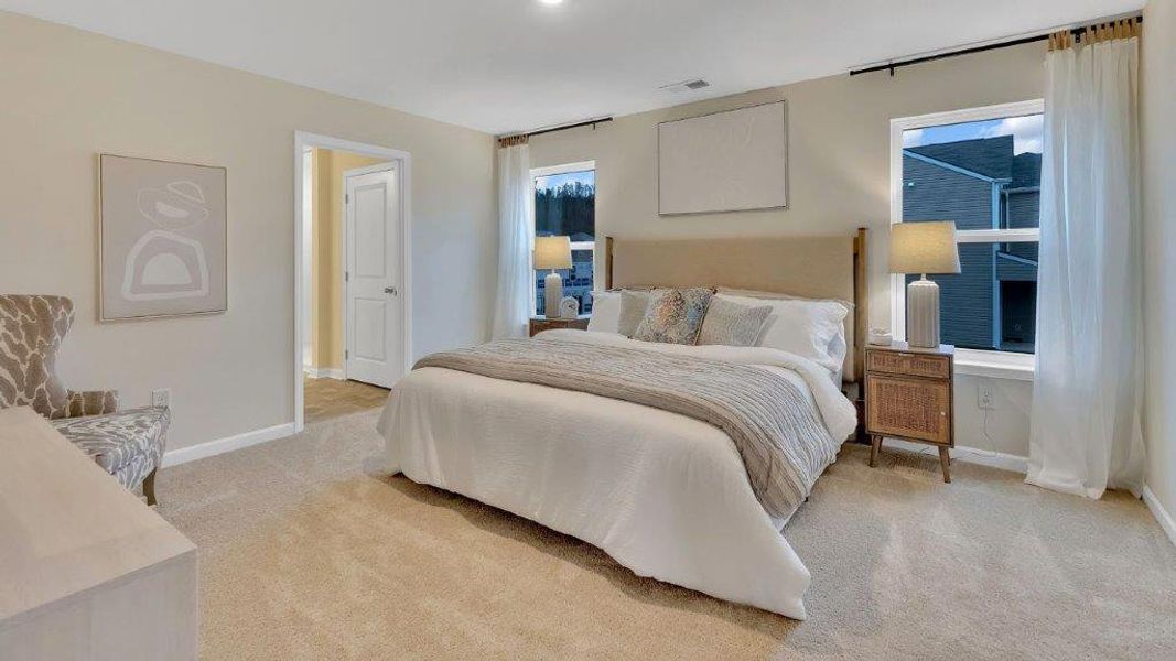 Furnished interior view inside a new home in The Hideaway at Fox Meadows, Bluff City (Image 14).