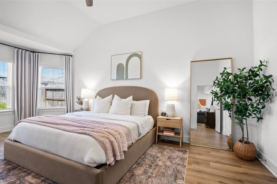 Furnished interior view inside a new home in Lone Star Landing, Montgomery (Image 38).