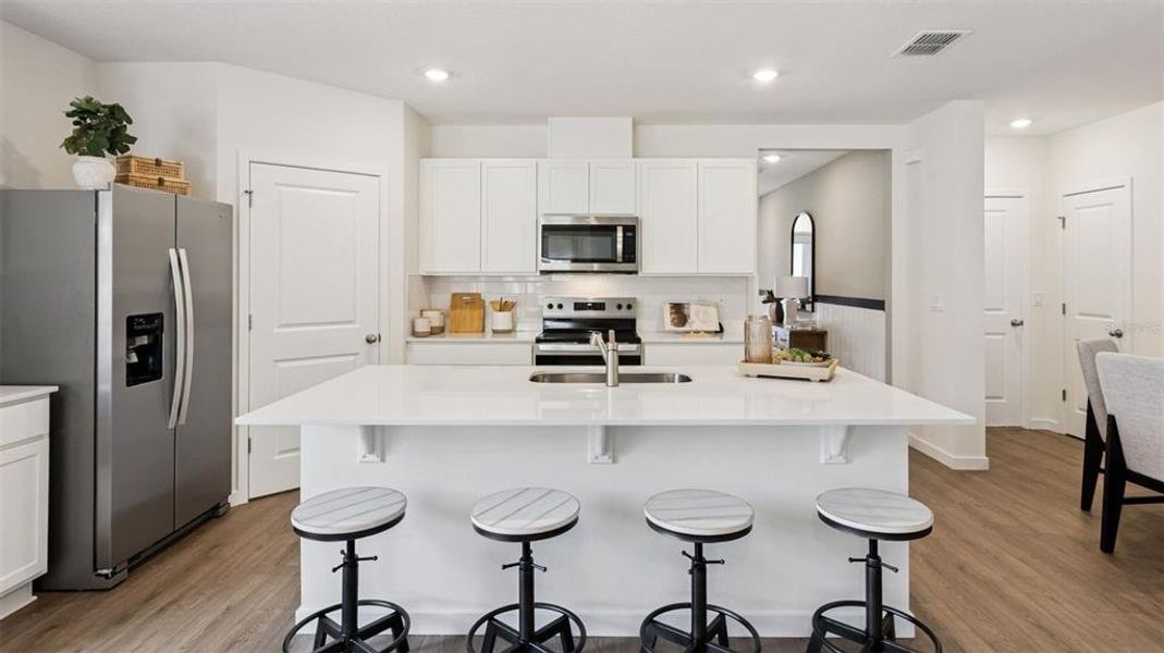 Furnished interior view inside a new home in Harmony West, St. Cloud (Image 11).