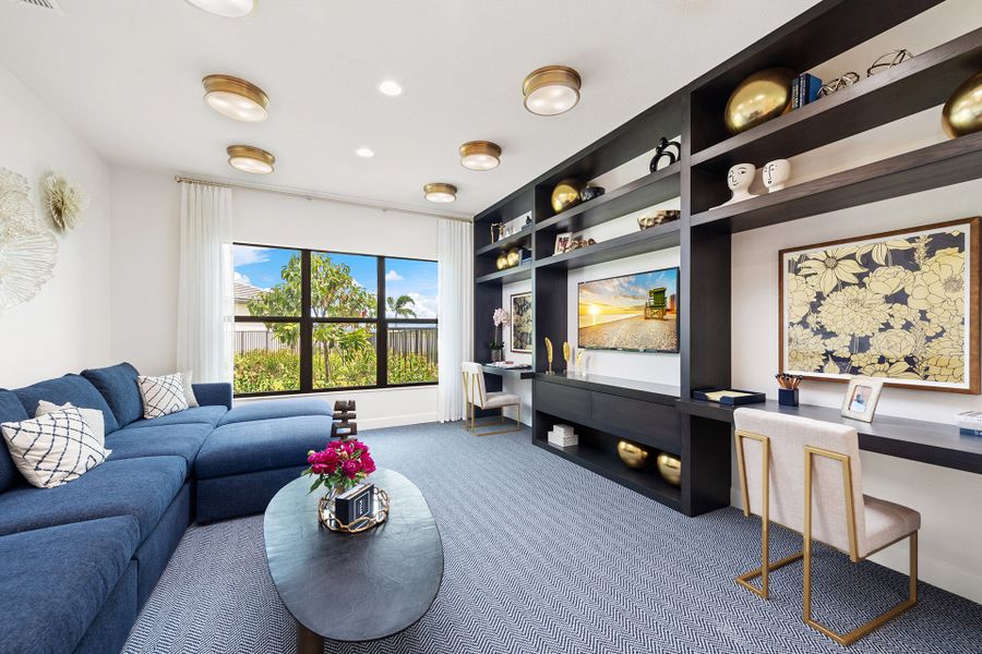 Representative furnished interior of a home built from the Tivoli by GL Homes in Valencia Parc at Riverland, Port St. Lucie (Image 34).