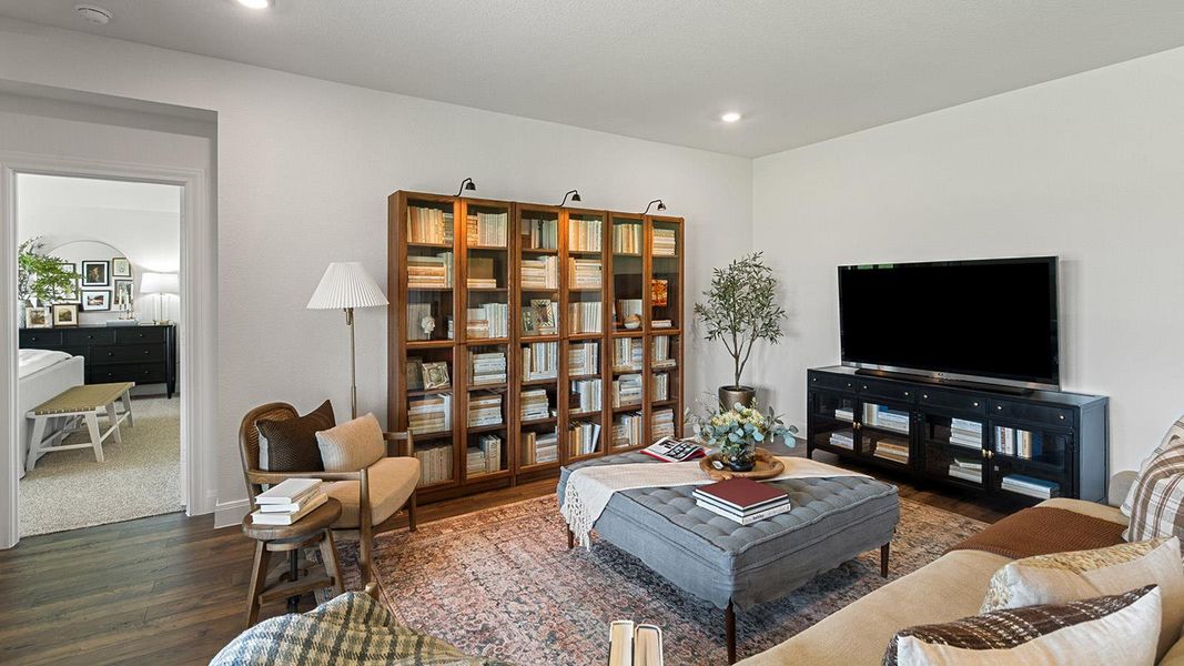 Furnished interior view inside a new home in Railhead, Cedar Creek (Image 26). Furnished interior view inside a new home in Railhead, Cedar Creek (Image 26).