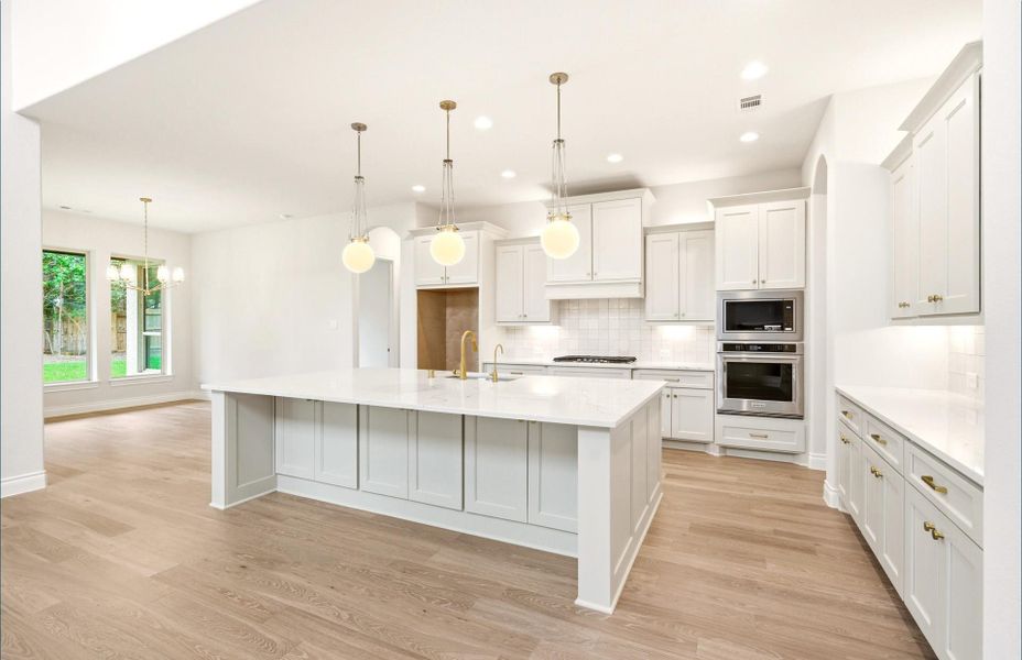 Furnished interior view inside a new home in The Woodlands Hills 65′, Willis (Image 6).