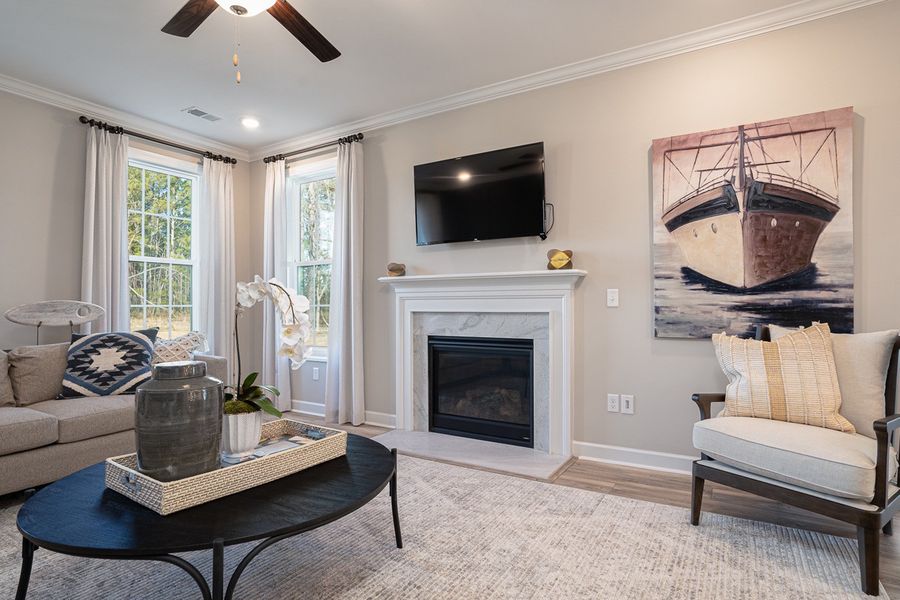 Representative furnished interior of a home built from the Palmer - Vanguard Collection by Mungo Homes in Georgias Landing, Raleigh (Image 33).