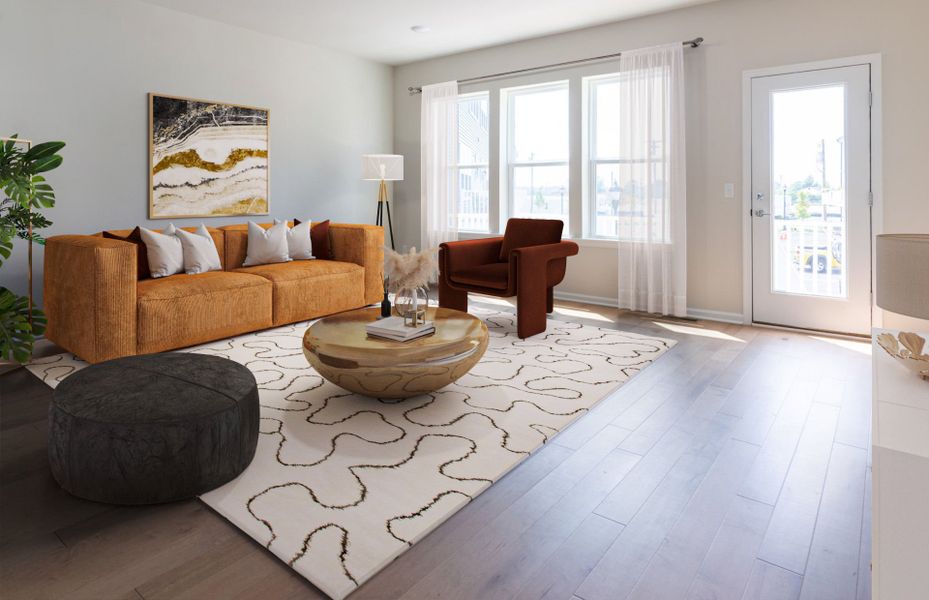 Gathering Room on First Floor  in new home construction at Skyline by John Wieland Homes Nashville