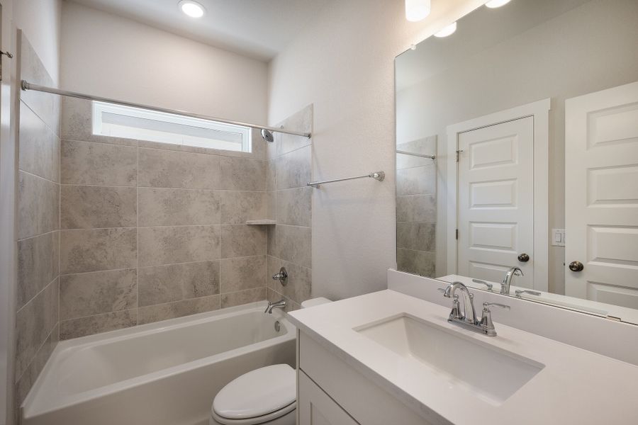 Furnished interior view inside a new home in The Grove at Vintage Oaks, New Braunfels (Image 10).