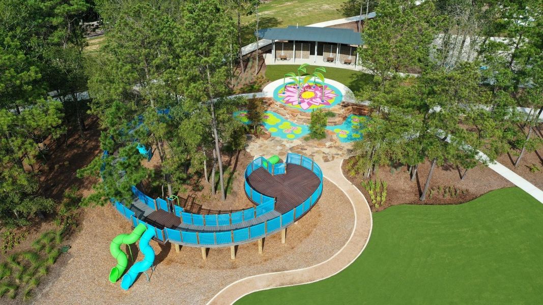 View of the Playground and Splash Pad in ARTAIVA.